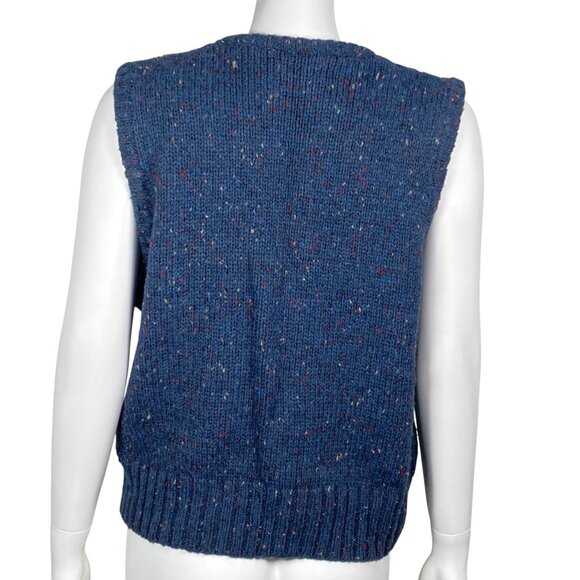 Vintage Argyle Sweater Vest By Pasta Womens L Wool Blend Sleeveless Knit - Picture 3 of 4
